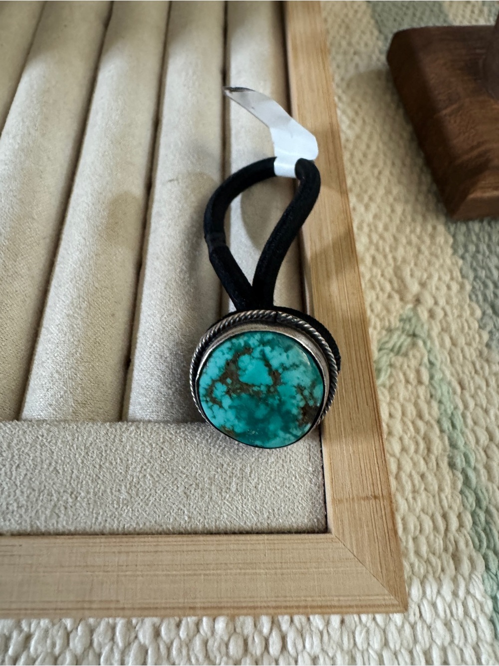 Navajo Made Turquoise Hair Tie